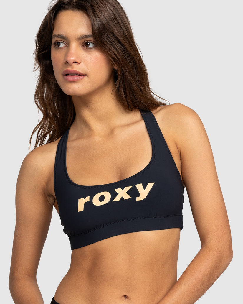 Womens Roxy Active Bralette Bikini Top