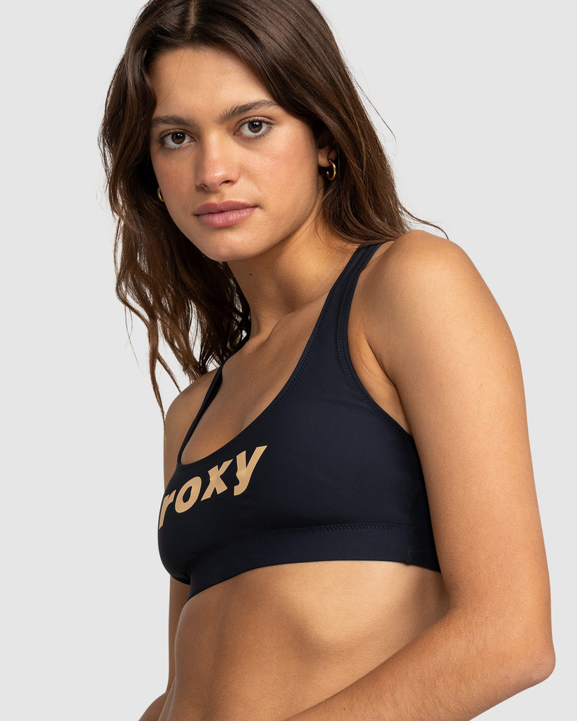 Womens Roxy Active Bralette Bikini Top