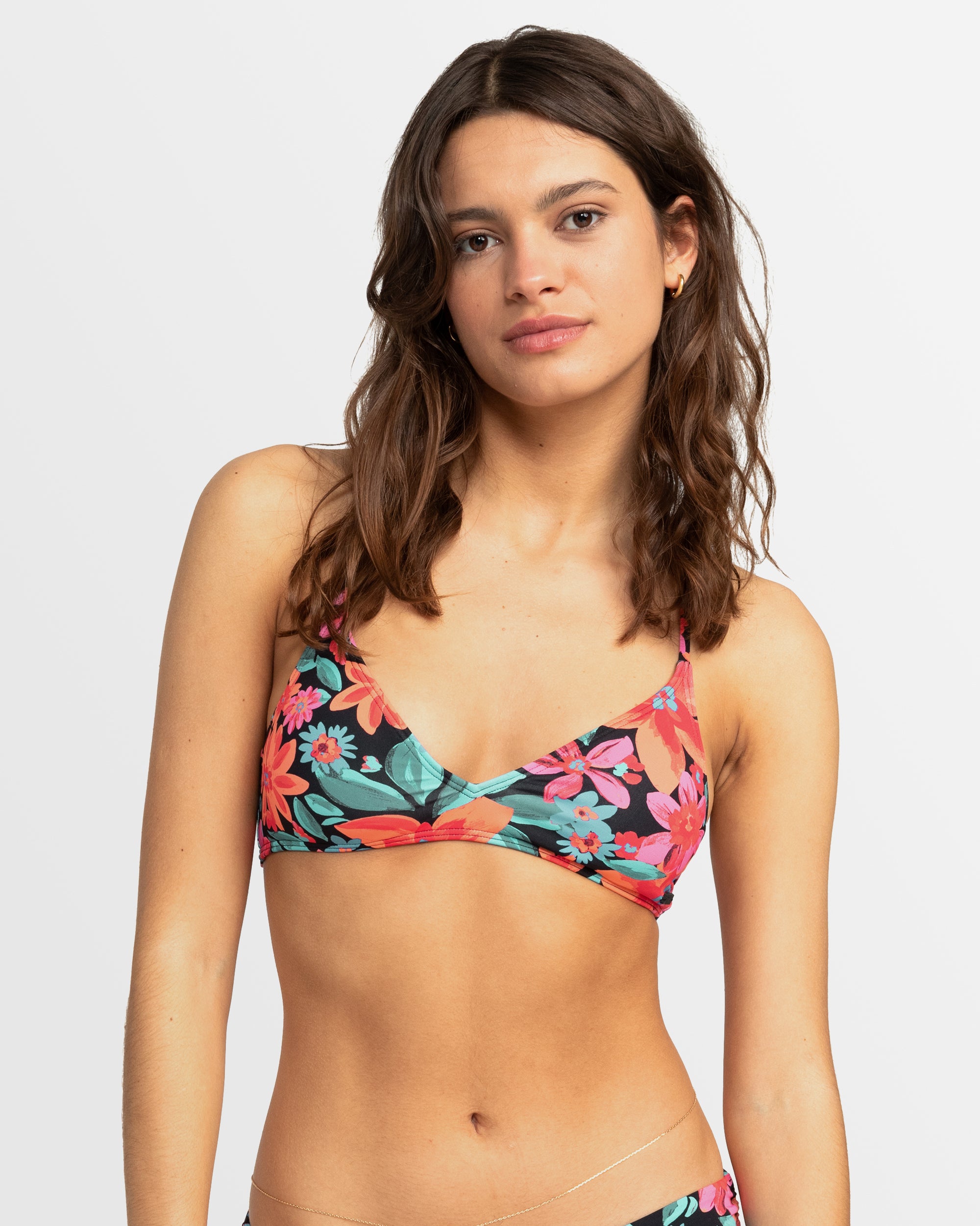 ROXY Womens Printed Beach Classics Tri Bikini Top