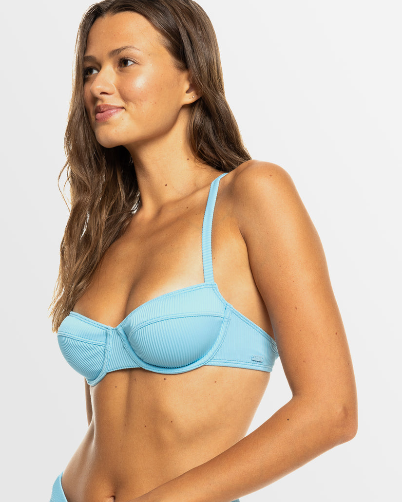 Womens Rib Roxy Love The New Muse Full Coverage Bikini Top