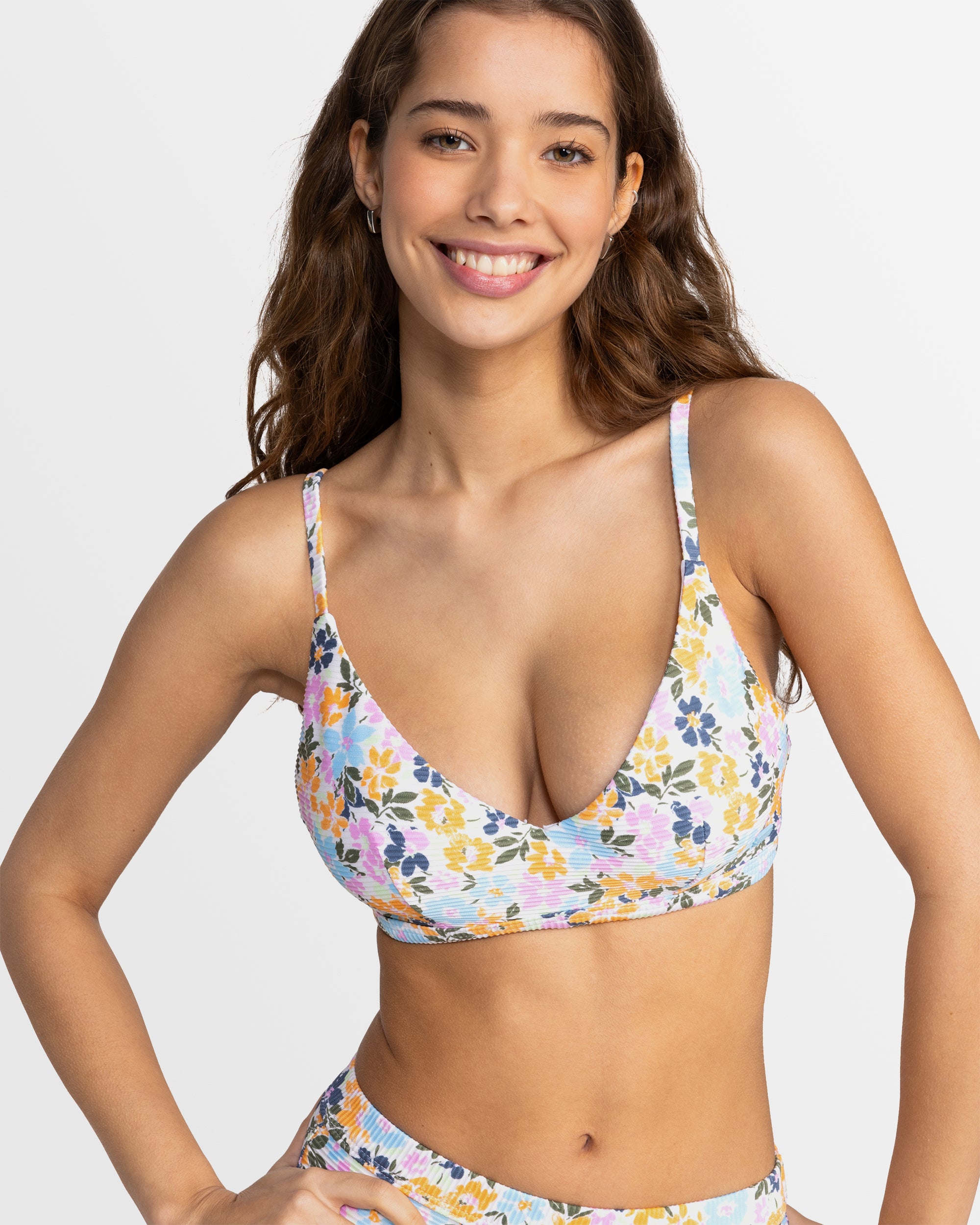 ROXY Womens Salma Medium Coverage Bikini Top