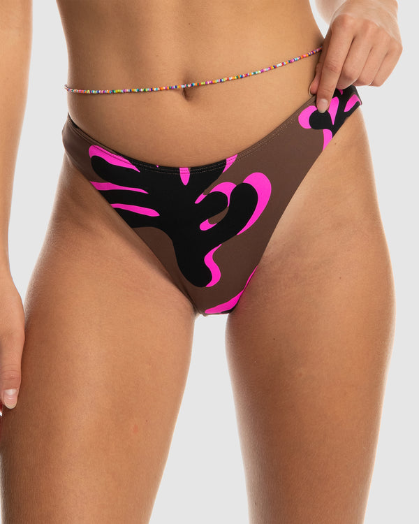 Womens Rowley X Roxy High Leg Cheeky Bikini Bottom