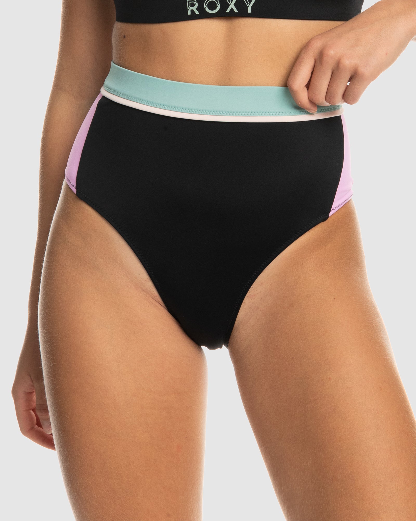 ROXY Womens Active High Waist Mod Sd Bikini Bottom