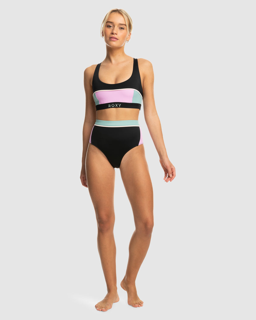 Womens Roxy Active High Waist Mod Sd Bikini Bottom