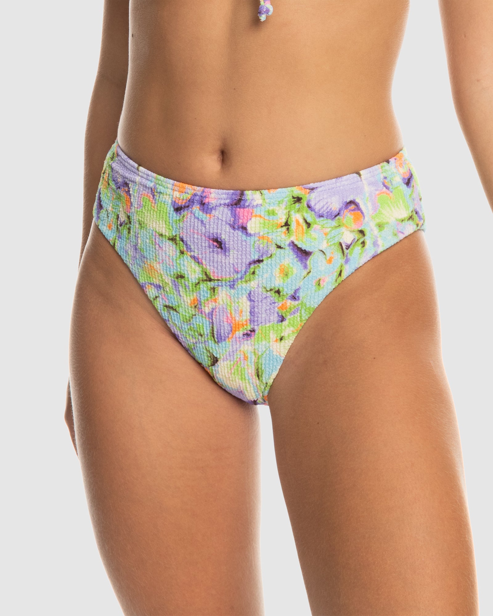 ROXY Womens Blumen High Leg Mid Waist Bikini Bottom