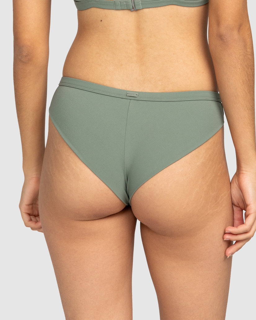 Womens Roxy Pro The Snap Turn Cheeky Bikini Bottom