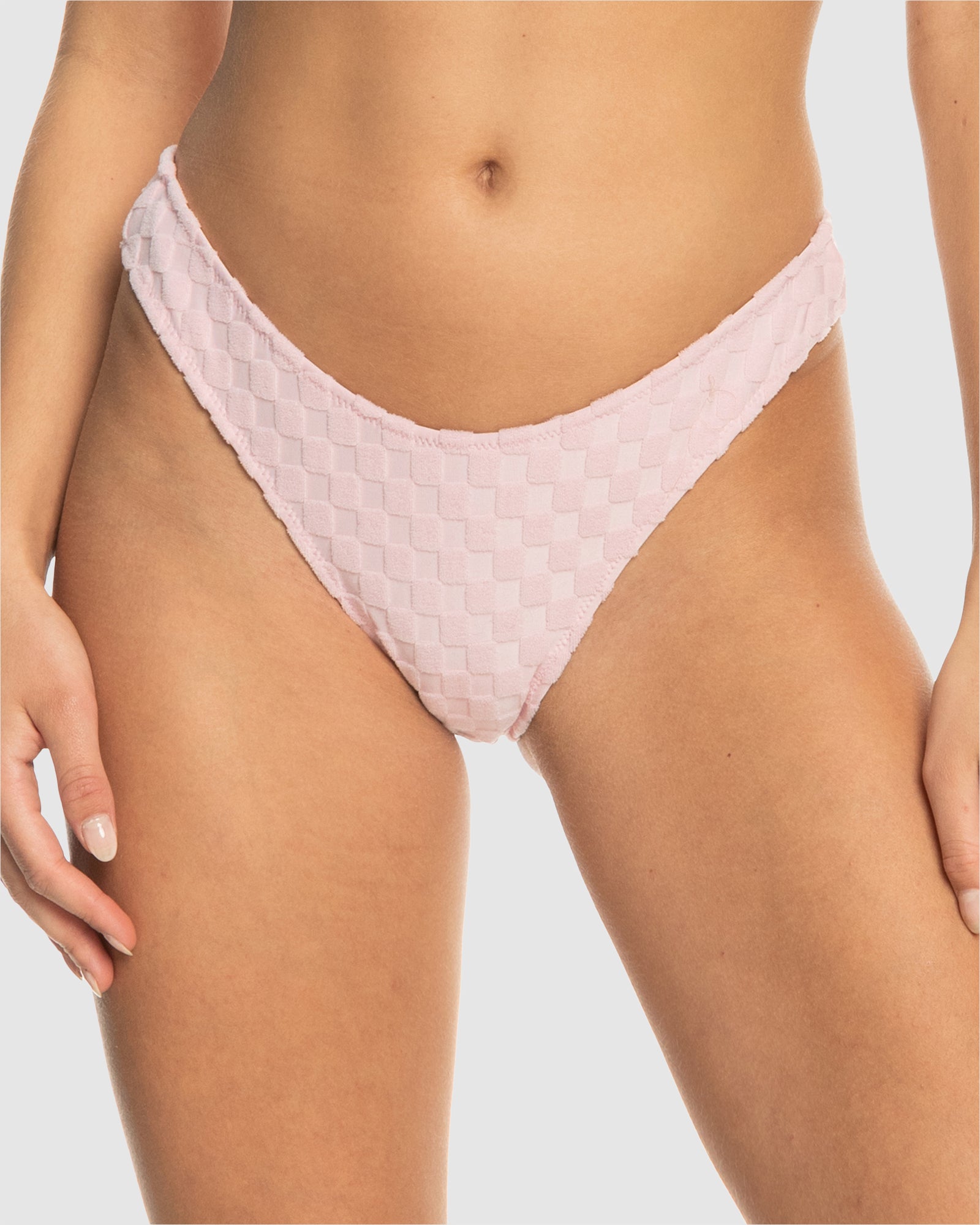 ROXY Womens Happy Terry High Leg Cheeky Bikini Bottom