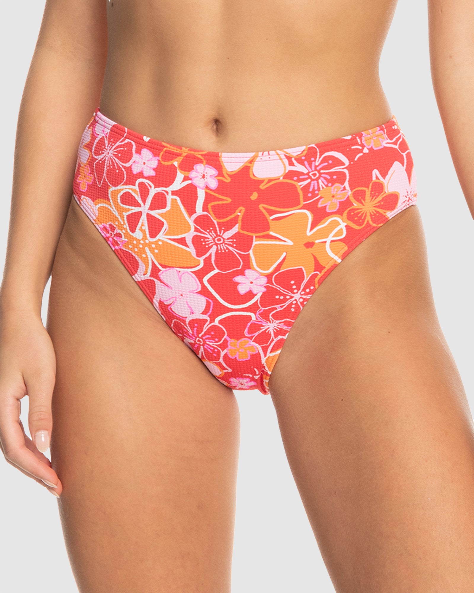 ROXY Womens Meadow Flowers Midwaist Mod Bikini Bottom