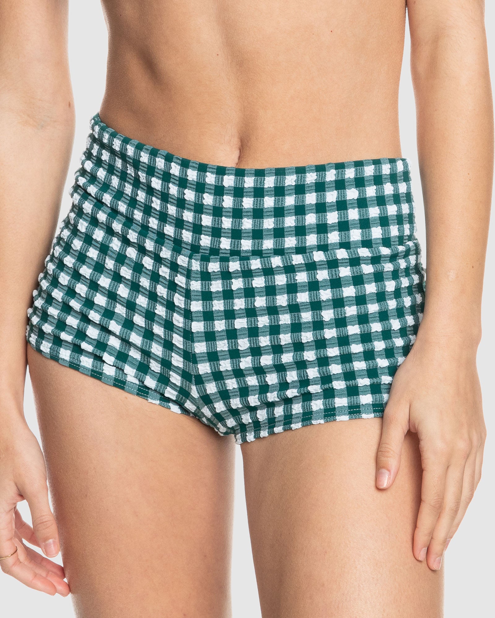 ROXY Womens The Plaid Pulse Boyleg Bikini Bottom