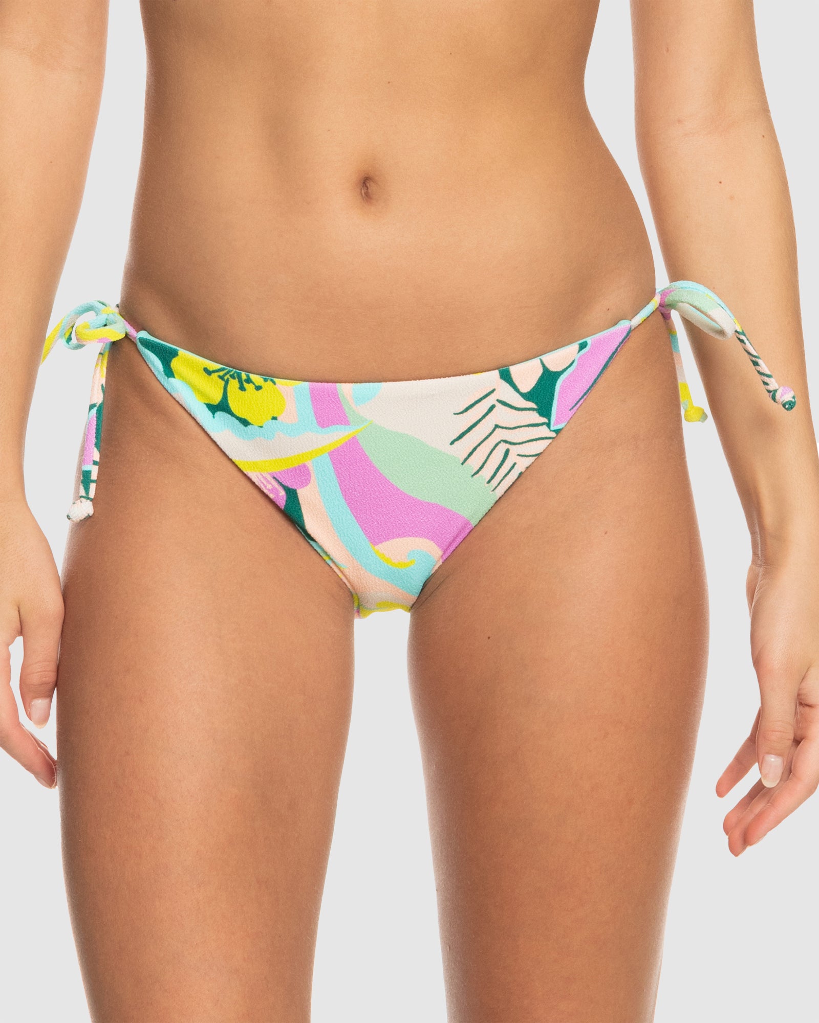 ROXY Womens Rave Wave Cheeky Tie Side Bikini Bottom