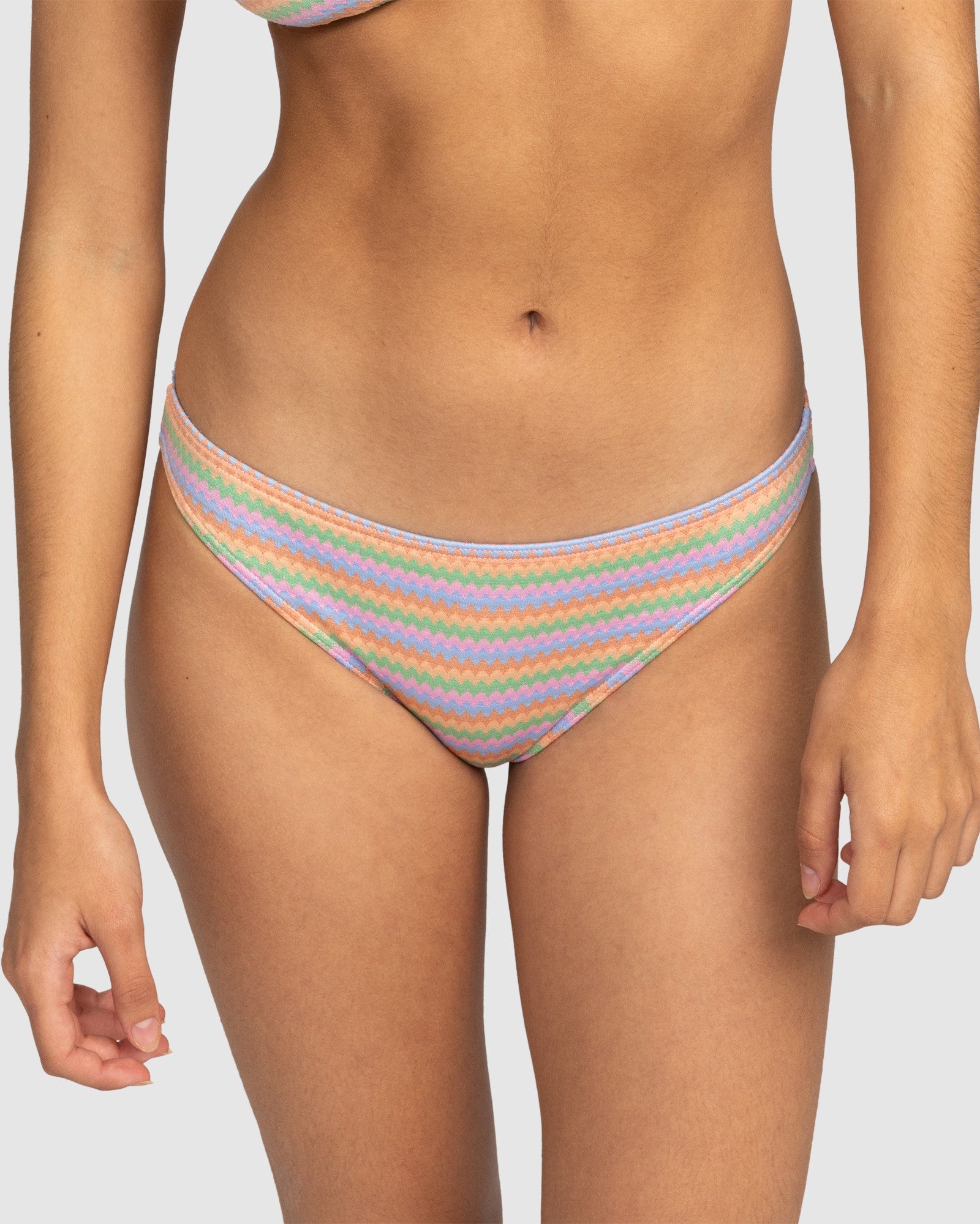 ROXY Womens Wavy Stripe Moderate Bikini Bottom