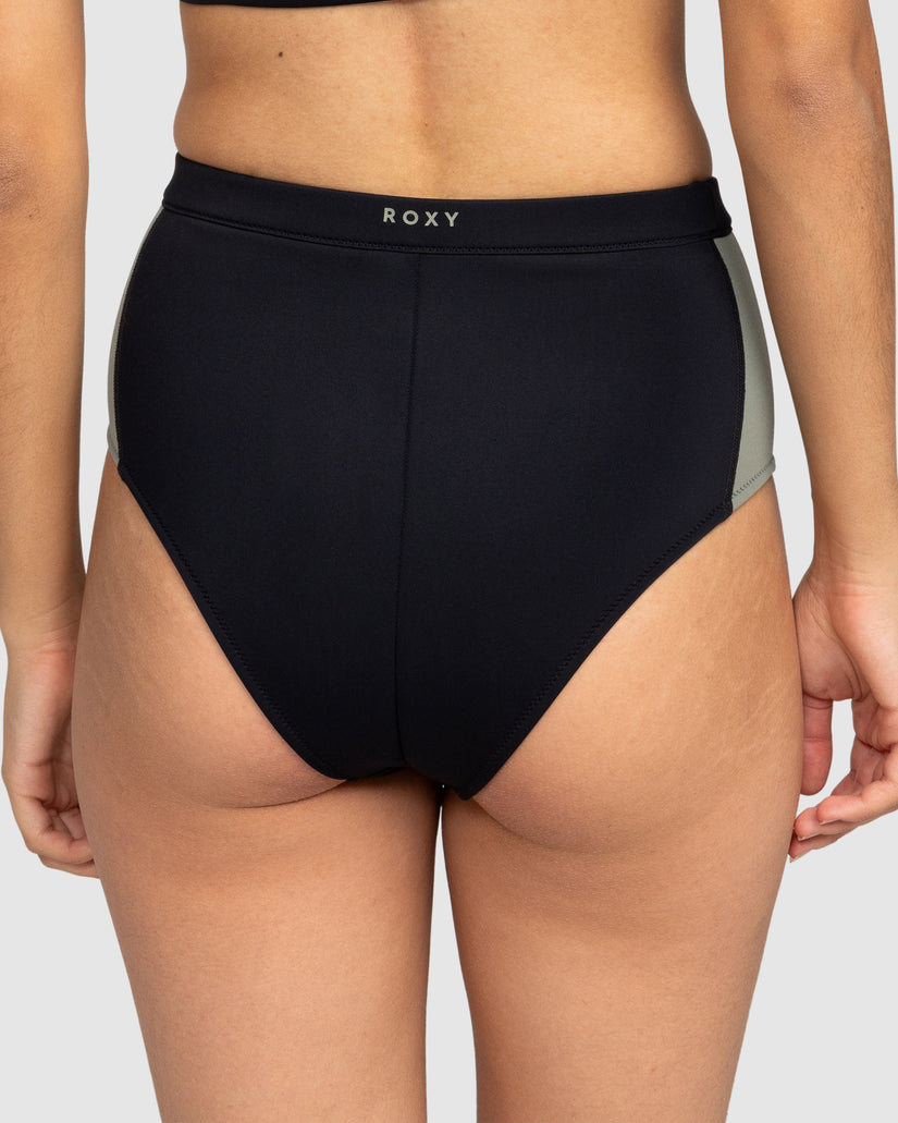 Womens Roxy Pro Wave High Waist Bikini Bottom