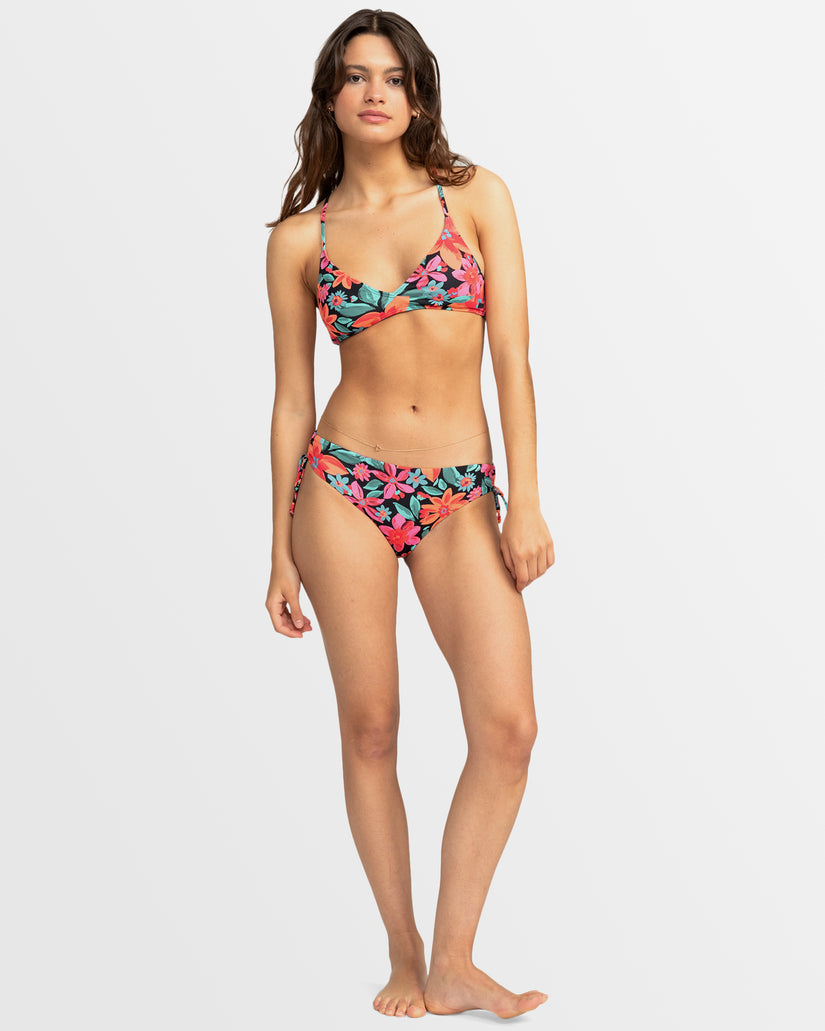 Womens Printed Beach Classics Tie Side Bikini Bottom