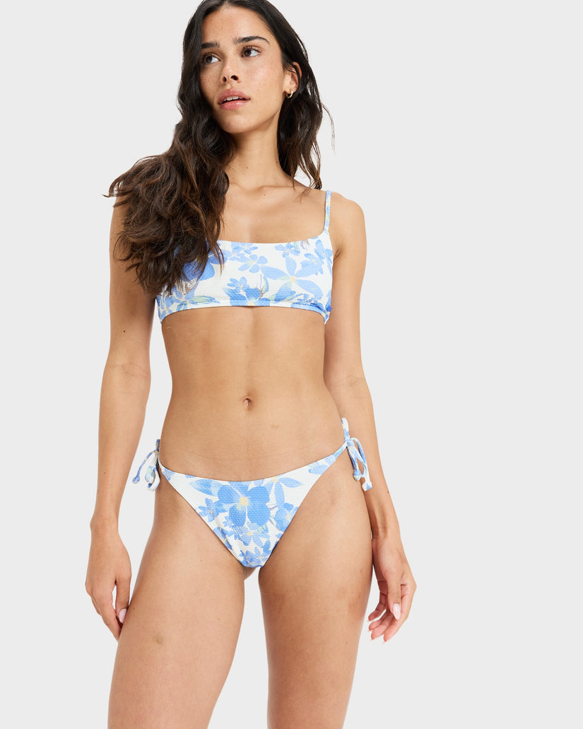 Womens Artsy Floral Cheeky Bikini Bottom