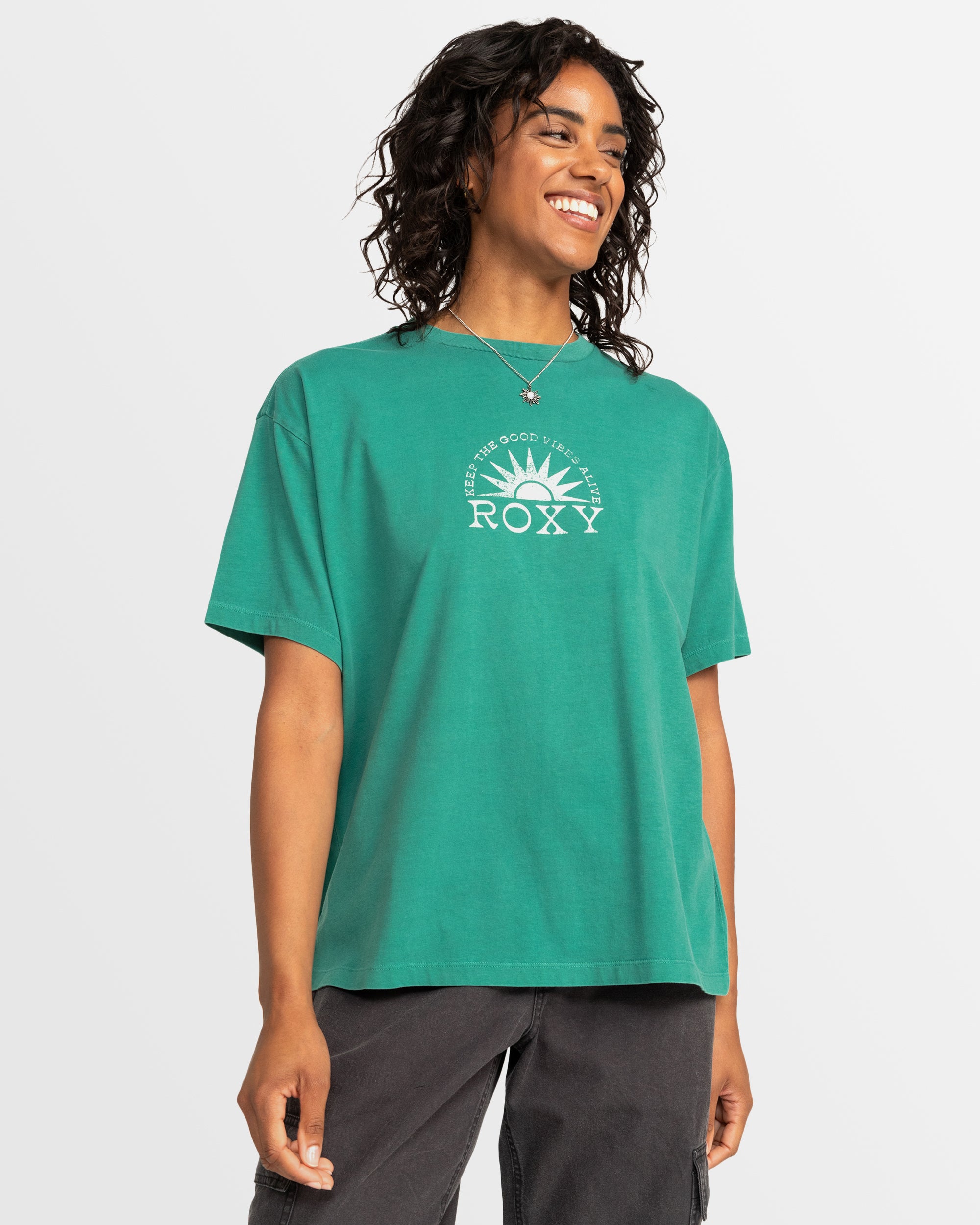 ROXY Womens Sun Over The Sand B Short Sleeve T-Shirt