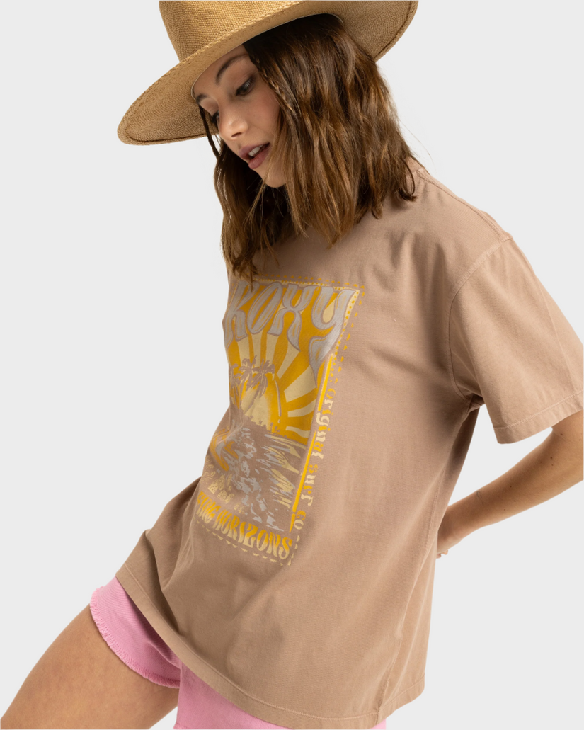 Womens Sunny Oversized Enzyme Wash T-Shirt