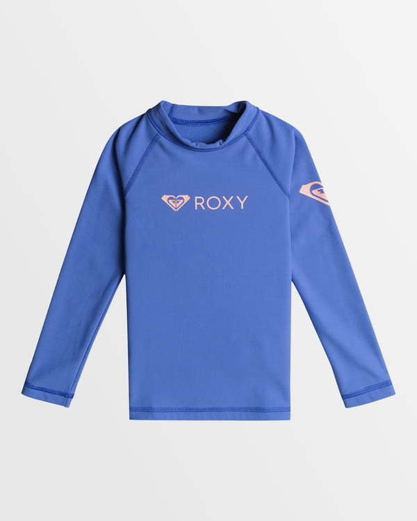 Girls 2-7 Roxy Heater Long Sleeve Upf 50 Rash Vest Set