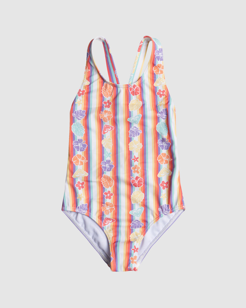 Girls 2-7 Rainbow Bay Stripe One Piece Swimsuit