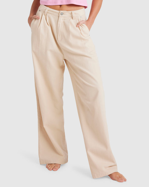 Womens Sunny Canvas Trousers