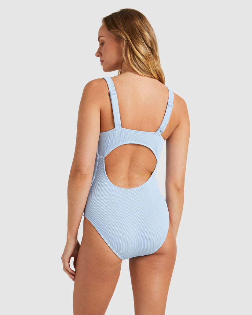 Womens Rib Roxy Love One-Piece Swimsuit