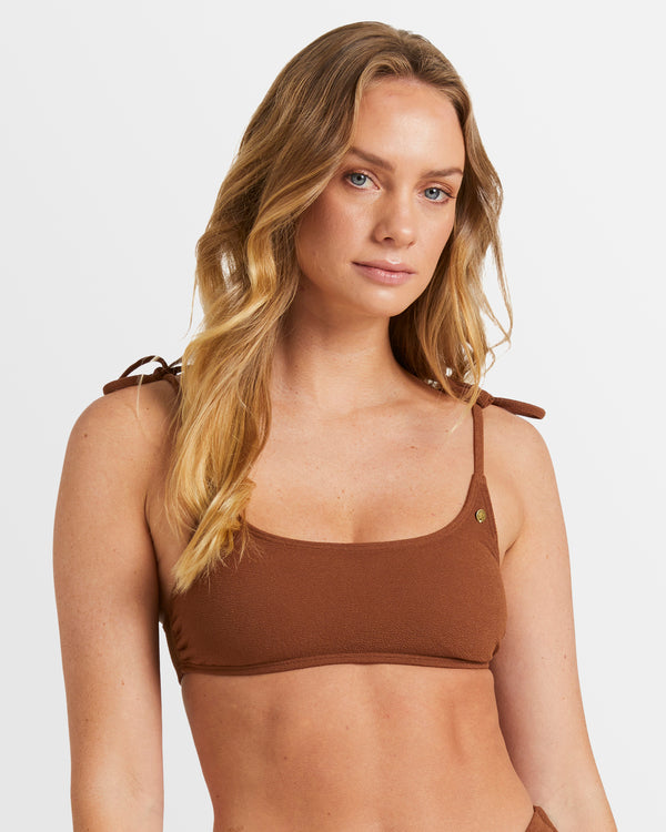 Womens Palm Shadow Bikini Top