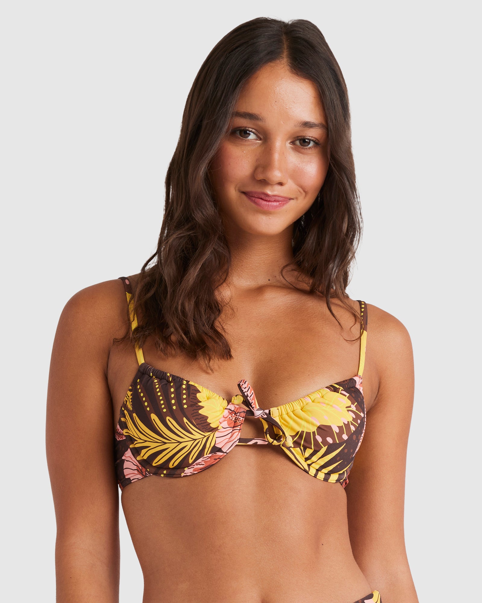 ROXY Womens Marakech Medium Coverage Bikini Top