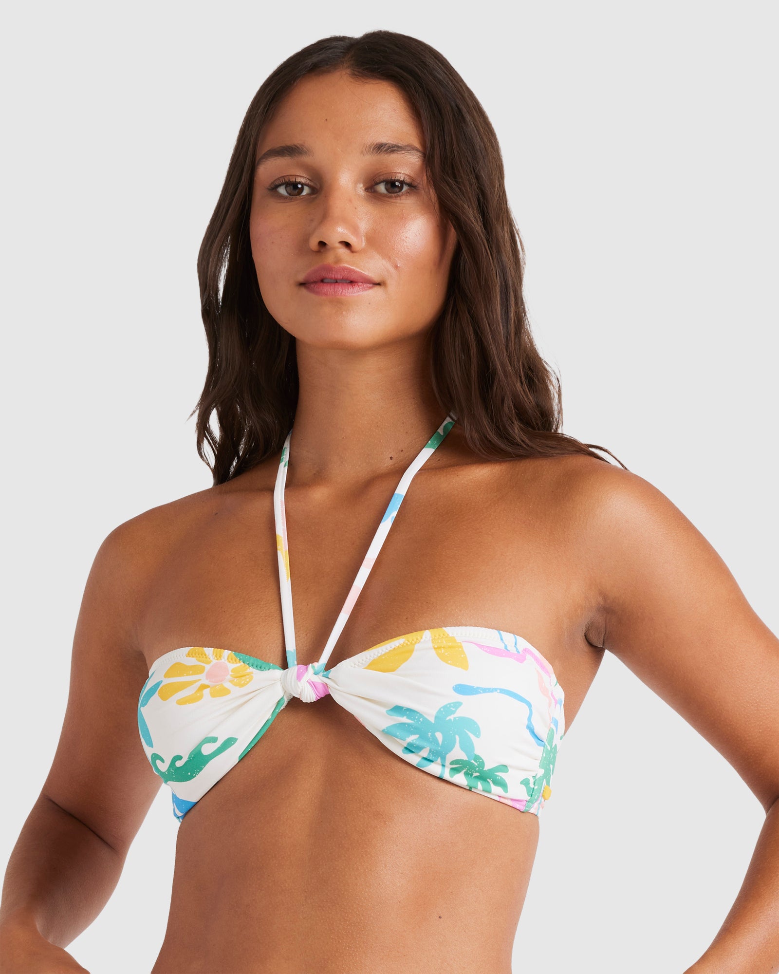 ROXY Womens Surfari Bandeau Bikini Top